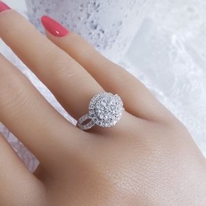 💟NEW! Swarovski Sterling Silver ring 2.4ctw